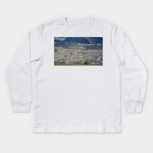 Swiss Landscape. Canton Valais. Kids Long Sleeve T-Shirt